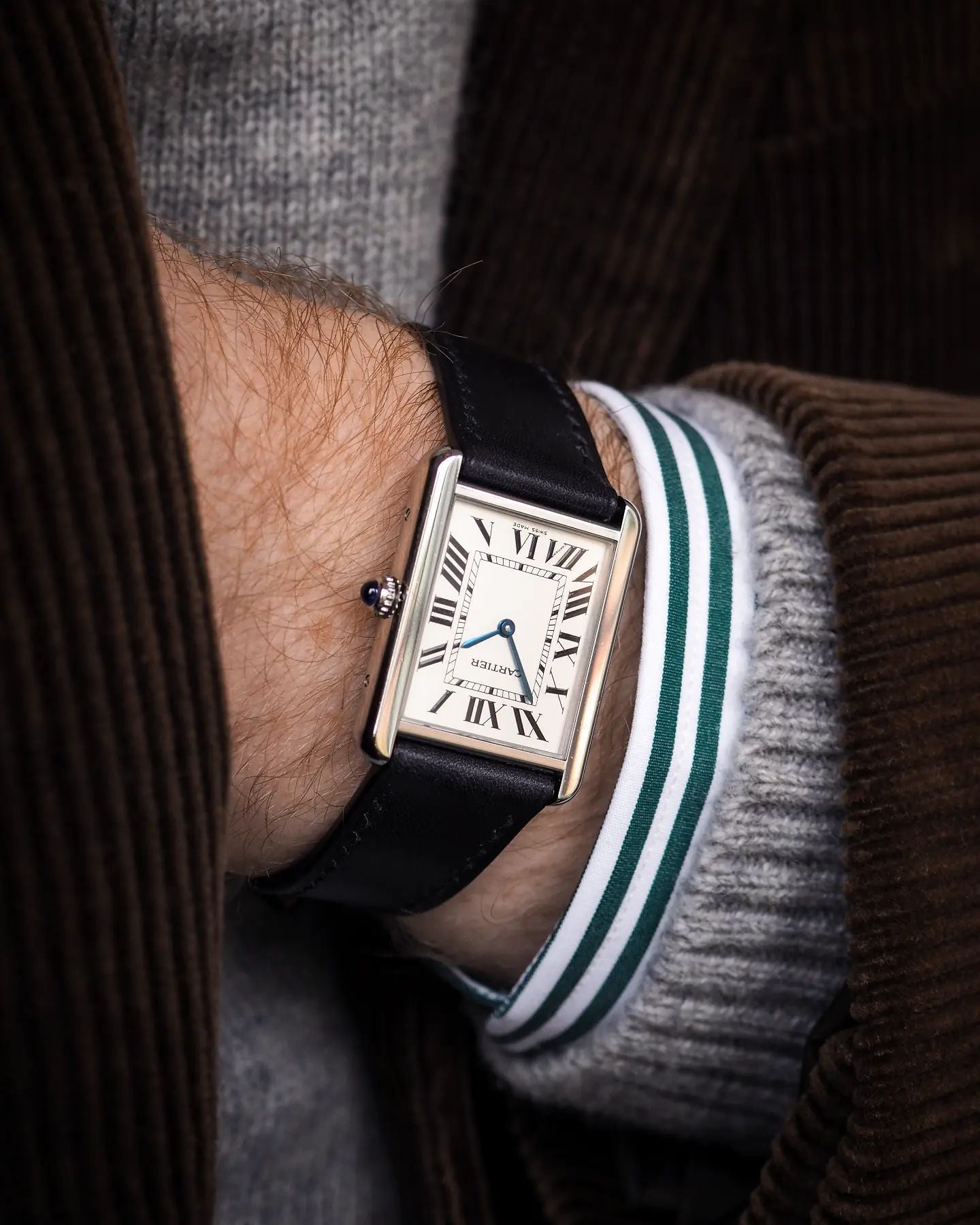 "Lagoon" Watch Strap in Museum Calf // Black