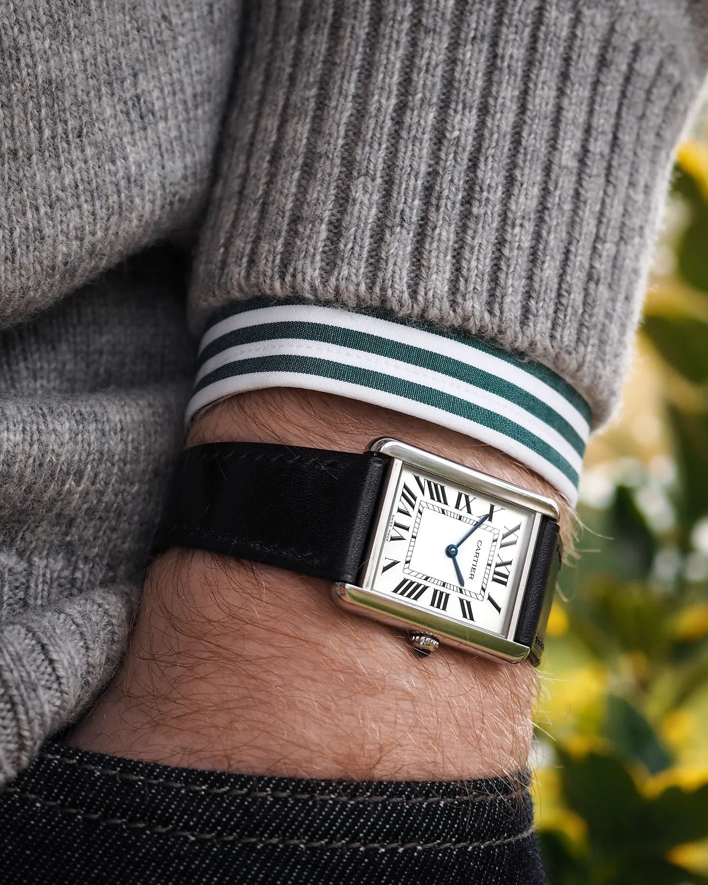 "Lagoon" Watch Strap in Museum Calf // Black