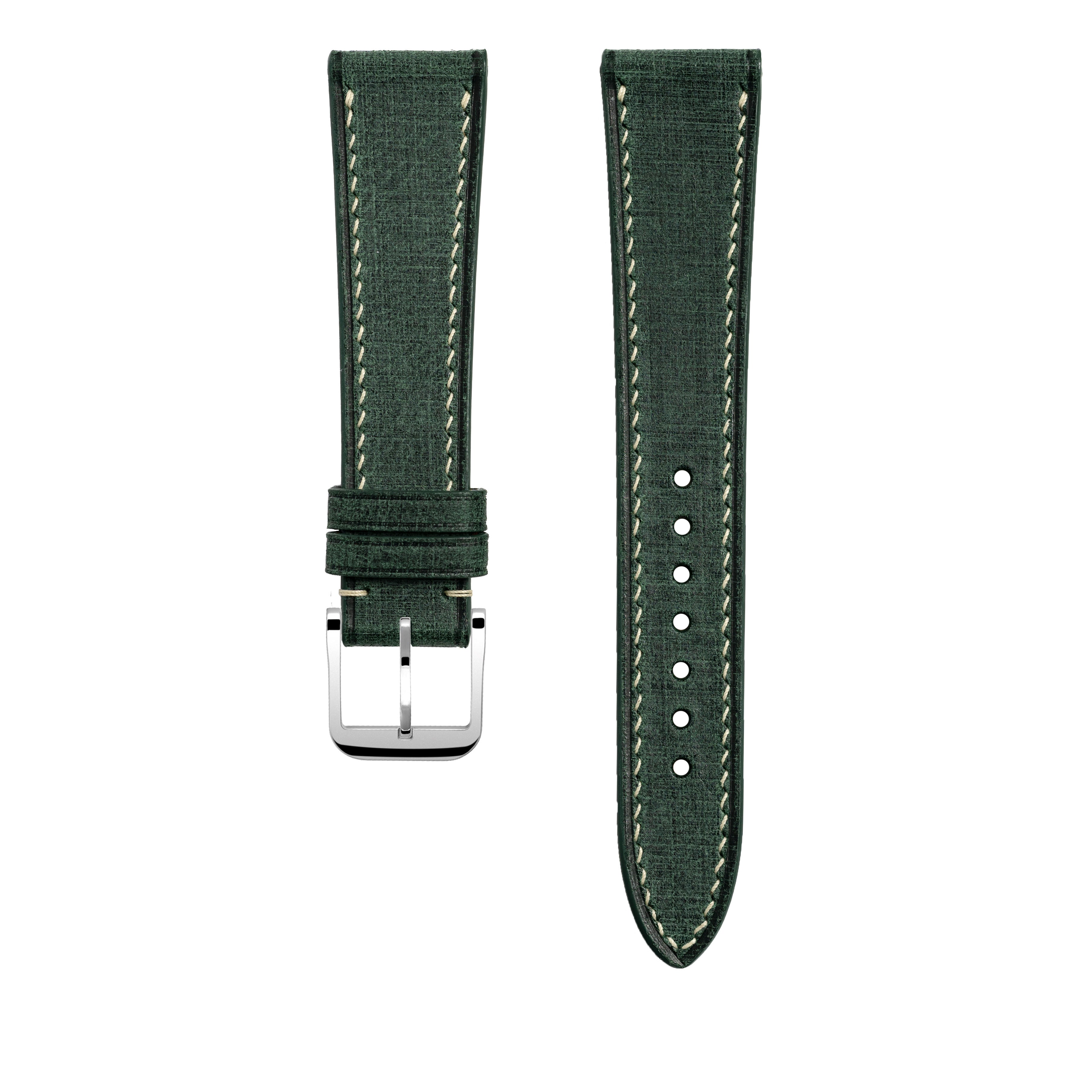 "Lagoon" Watch Strap in Babele // Hunter Green
