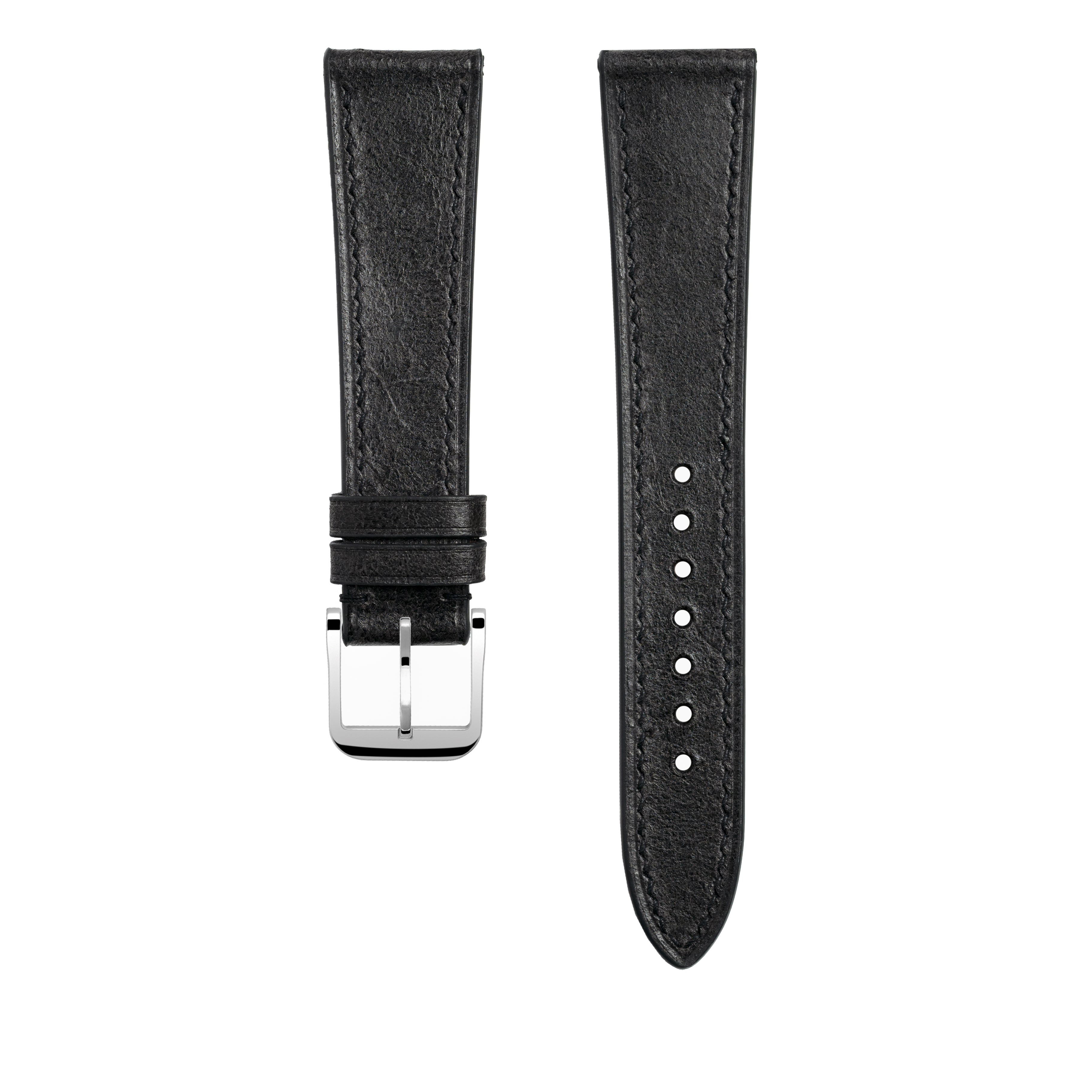 "Lagoon" Watch Strap in Crazy Cow // Burnt Wood