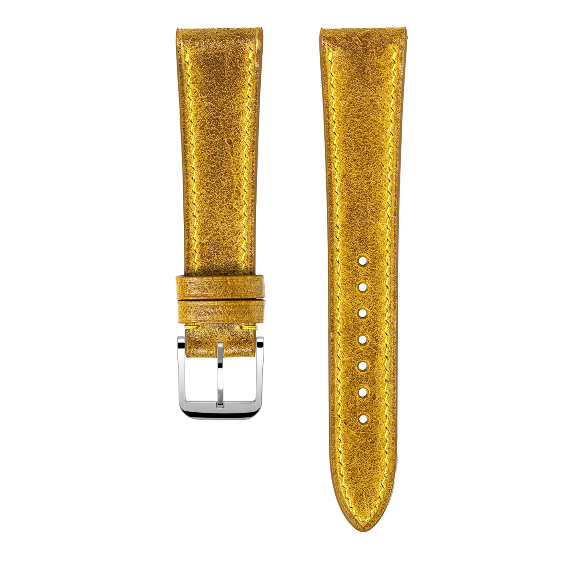 "Lagoon" Watch Strap in Crazy Cow // Ginger