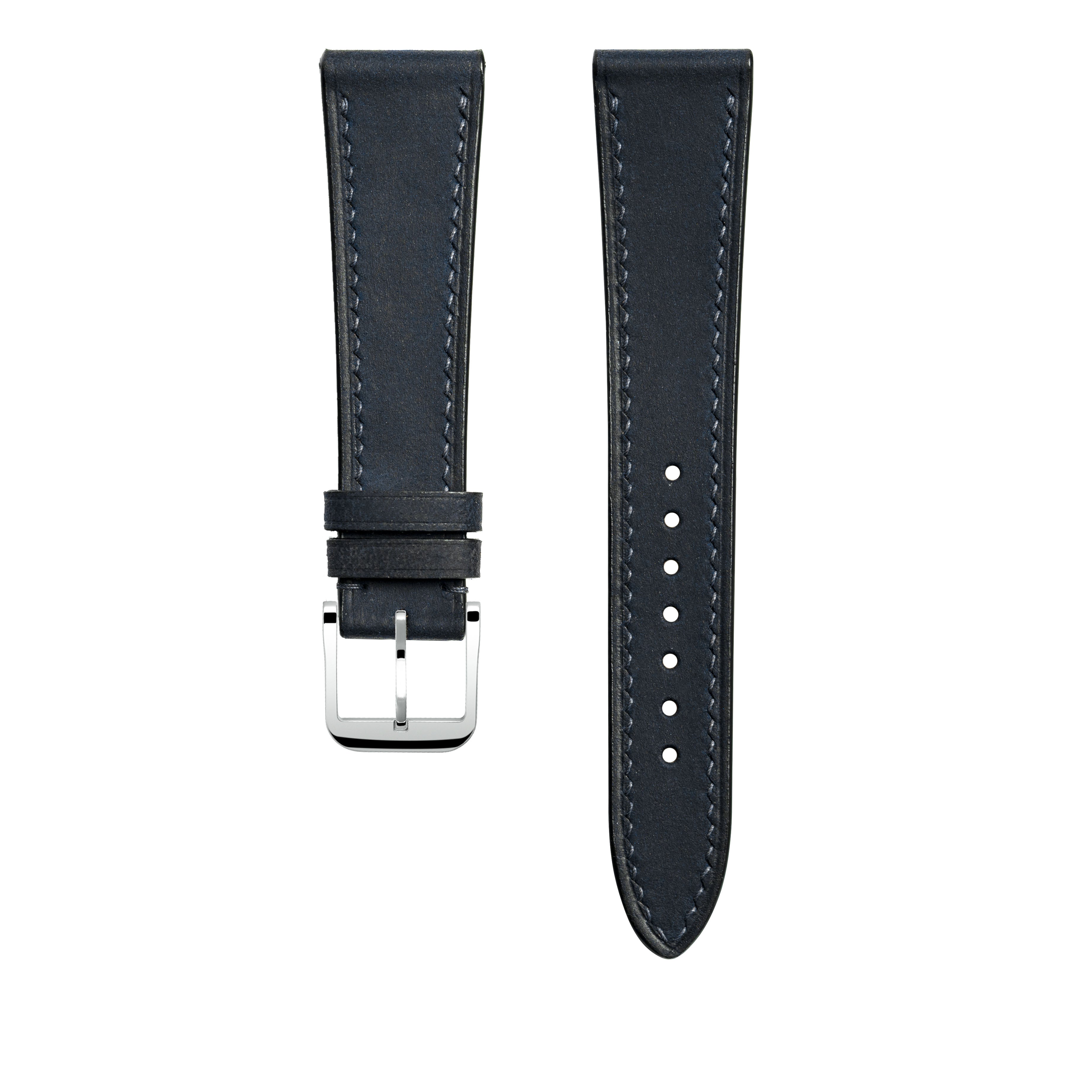 "Lagoon" Watch Strap in Chamois // Marine