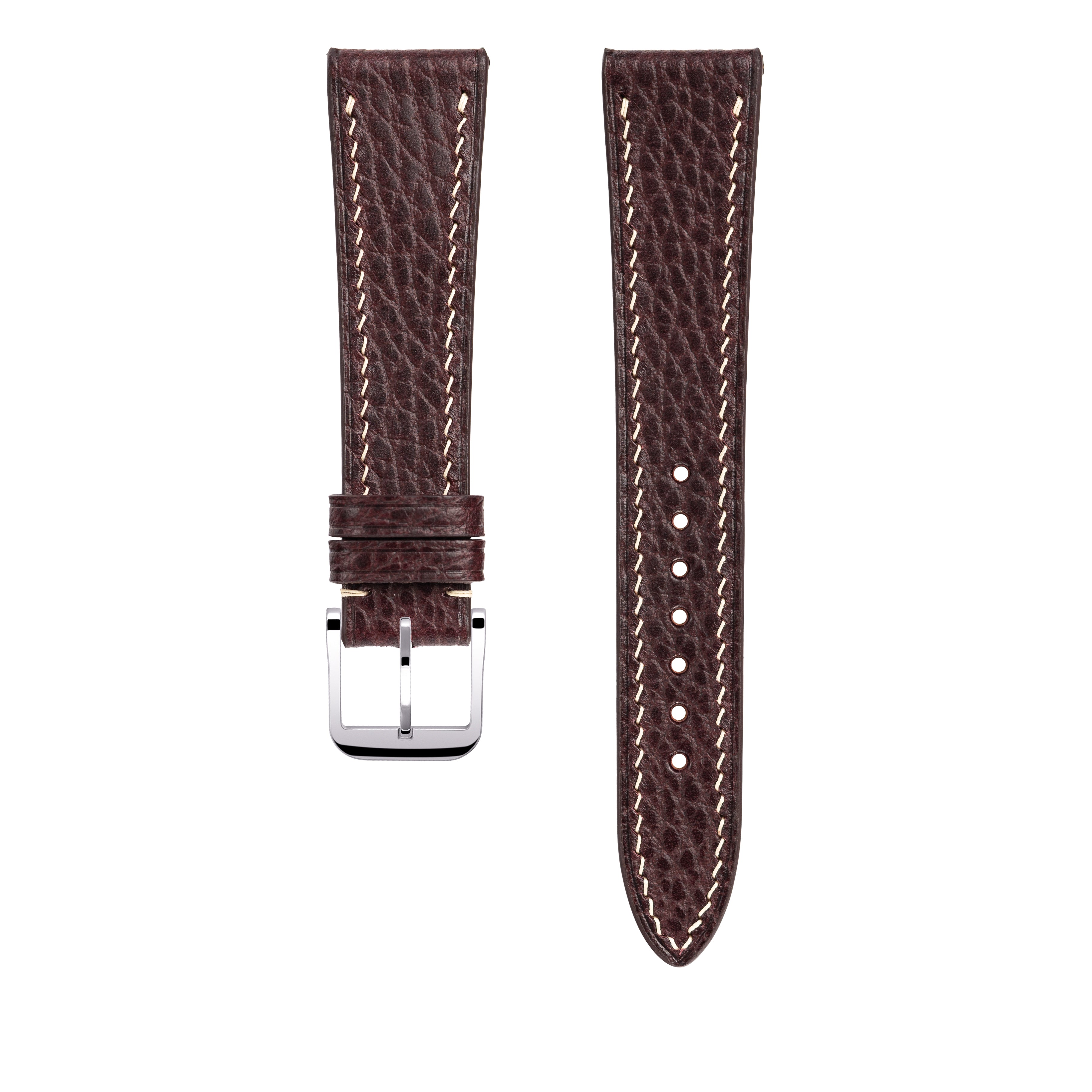 "Lagoon" Watch Strap in Dollaro // Burgundy