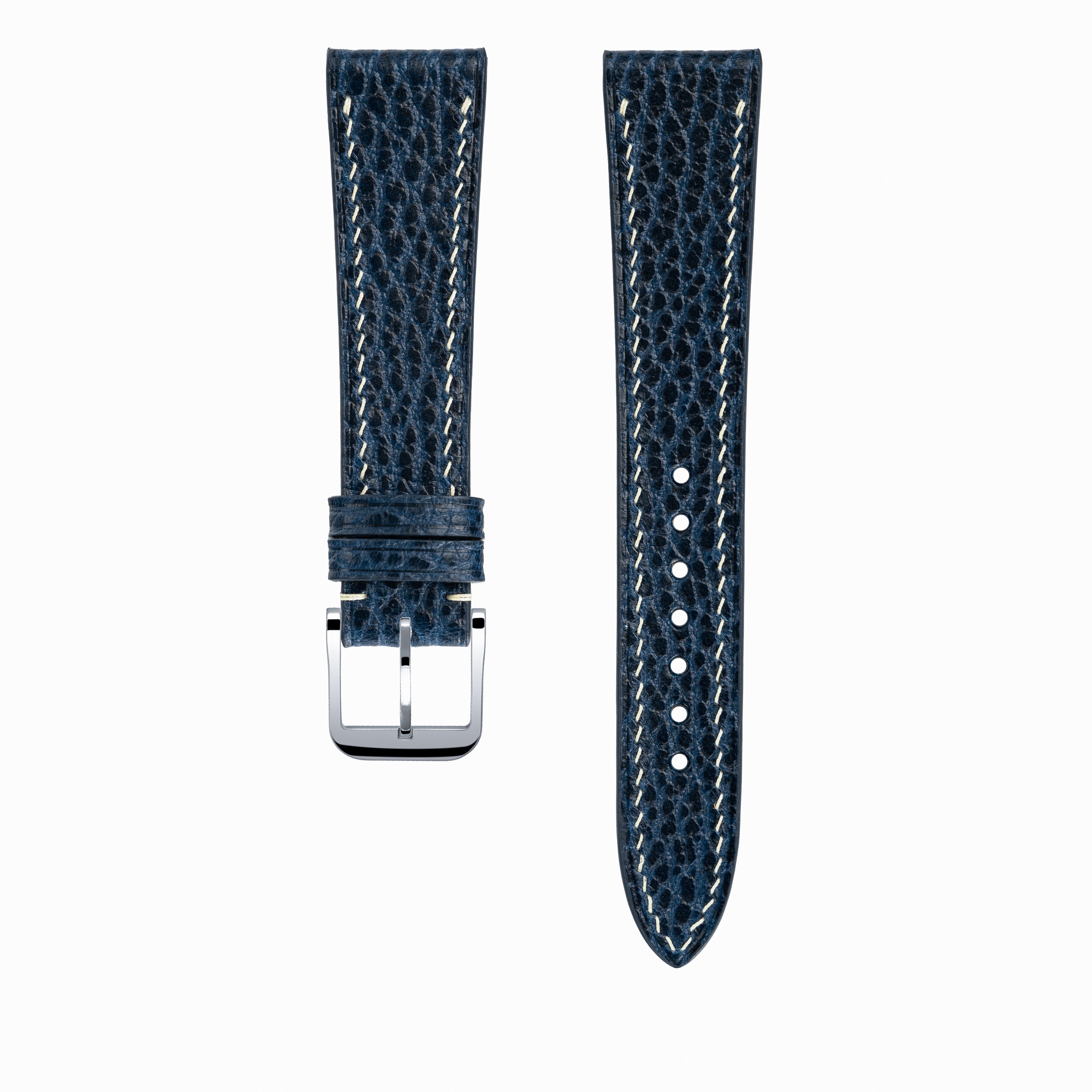 "Lagoon" Watch Strap in Dollaro // Oxford Blue
