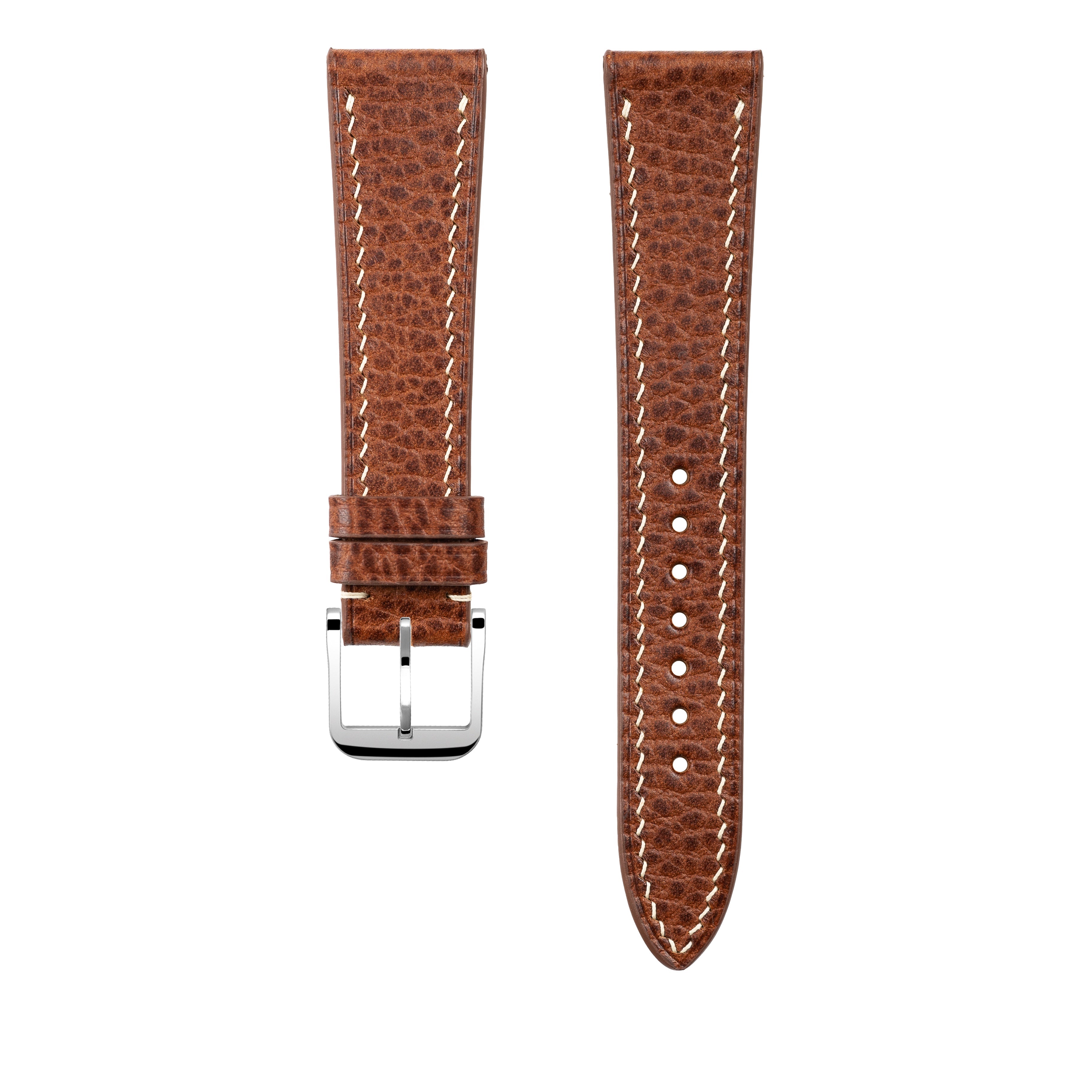"Lagoon" Watch Strap in Dollaro // Whiskey
