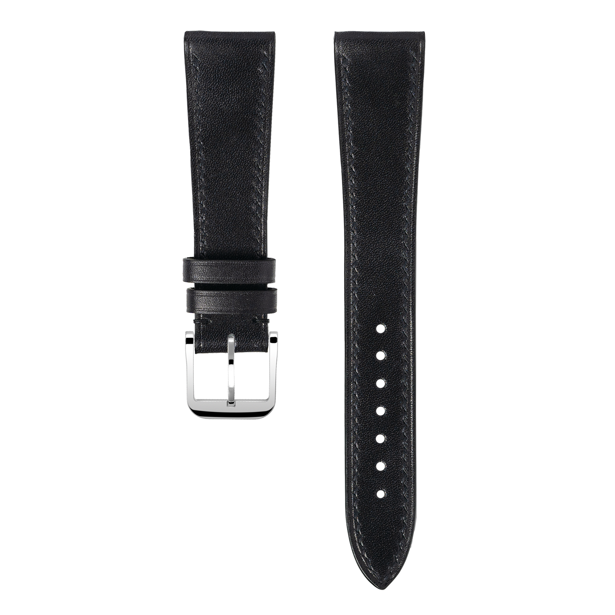 "Lagoon" Watch Strap in Museum Calf // Black