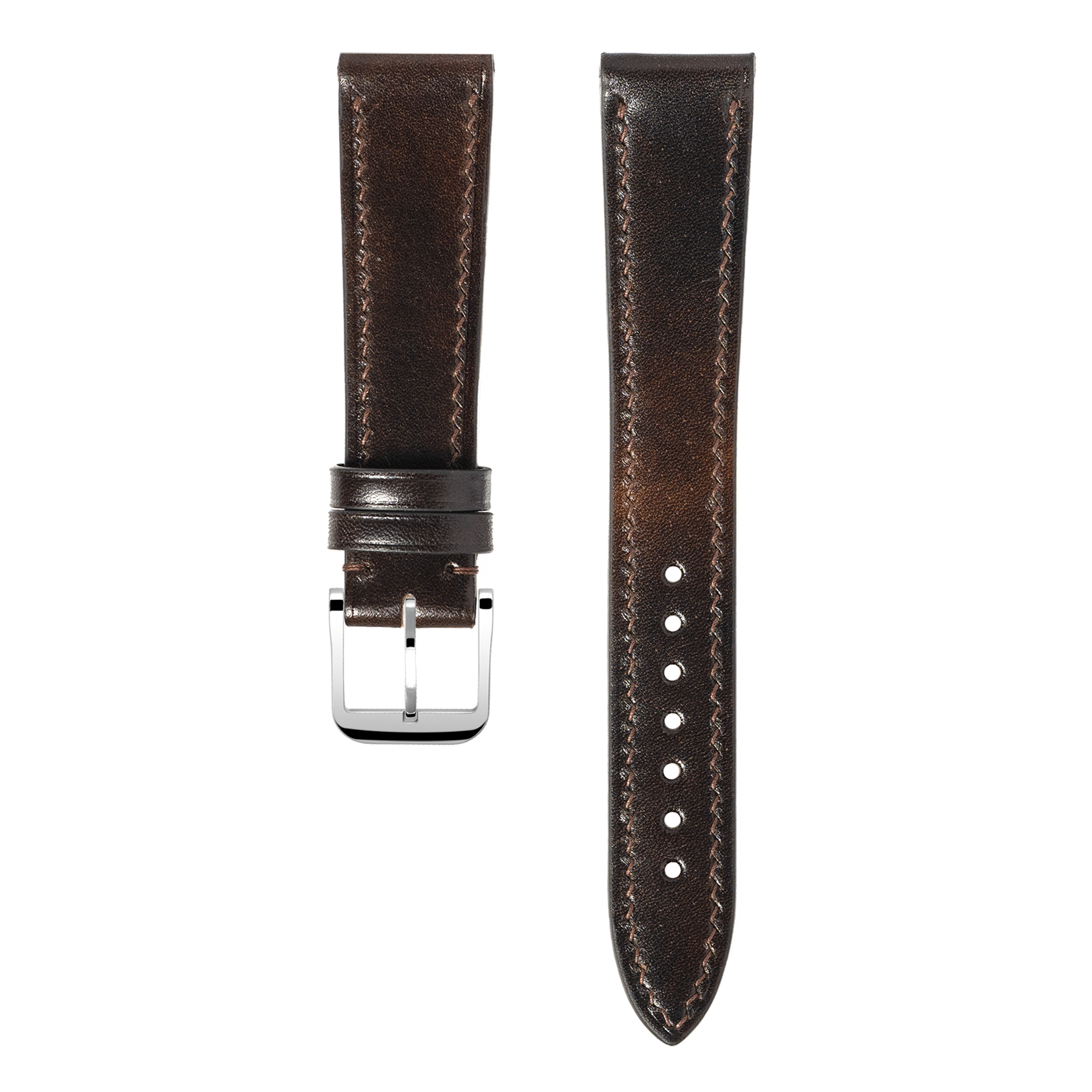 "Lagoon" Watch Strap in Museum Calf // Espresso