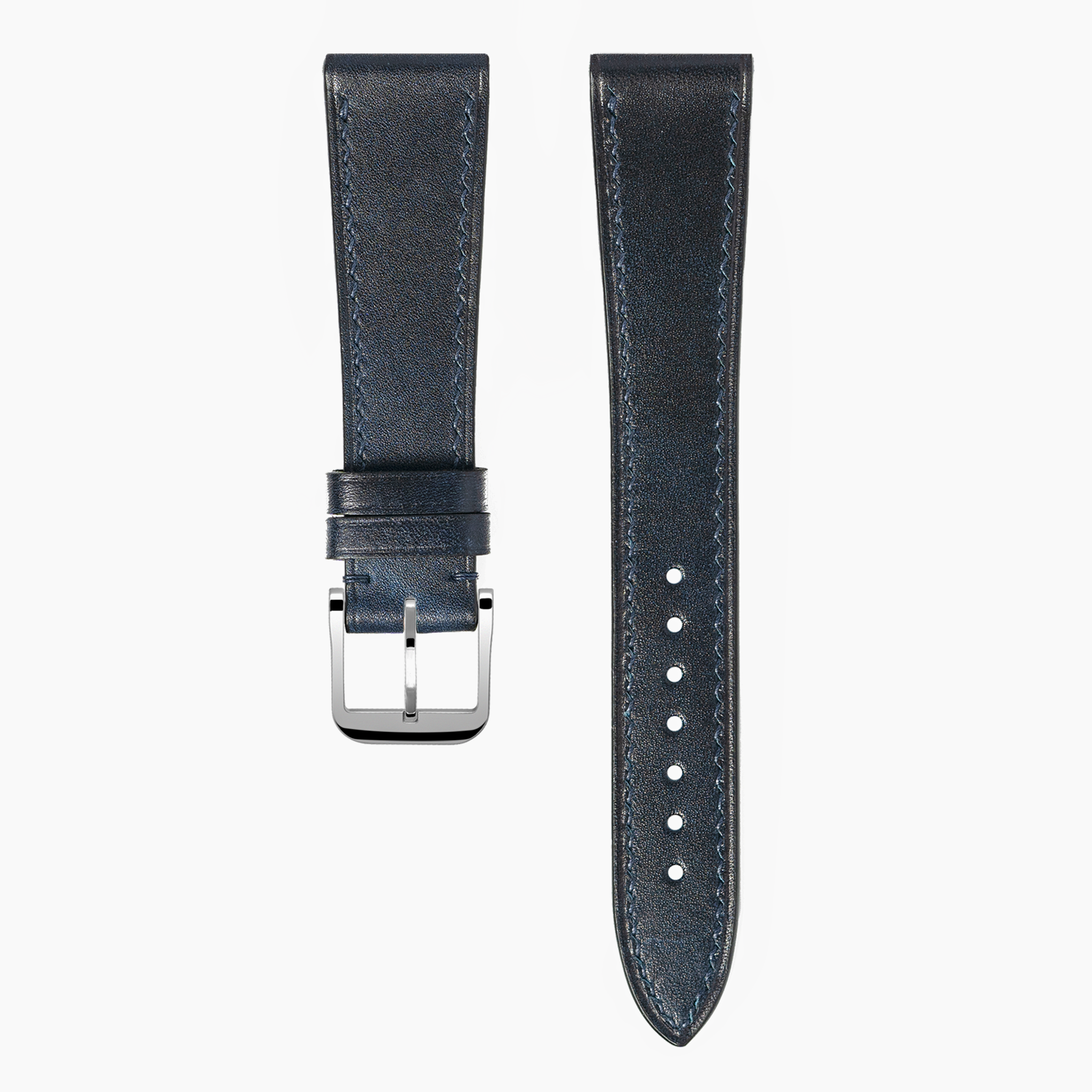 "Lagoon" Watch Strap in Museum Calf // Navy