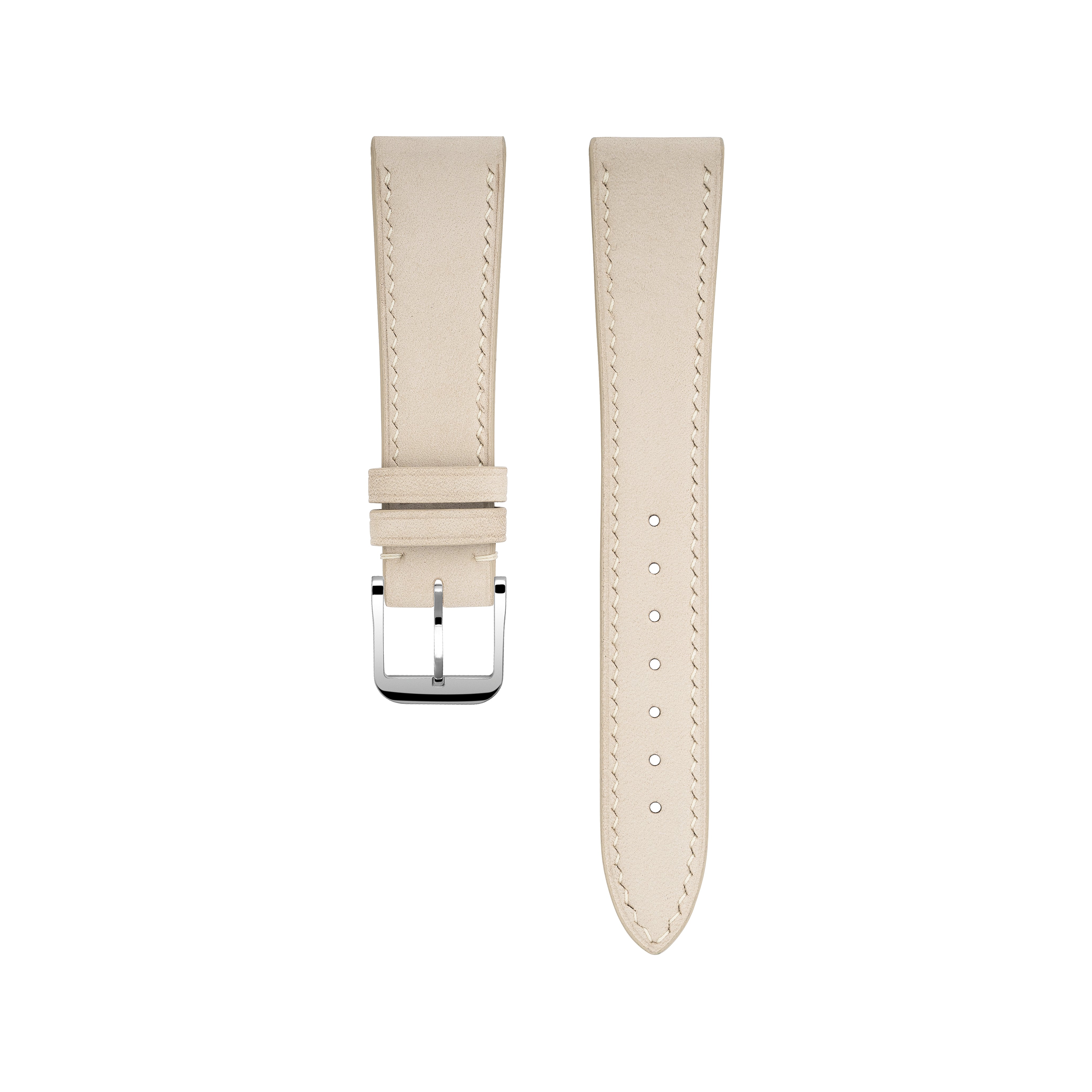 "Lagoon" Watch Strap in Nubuck // Cream