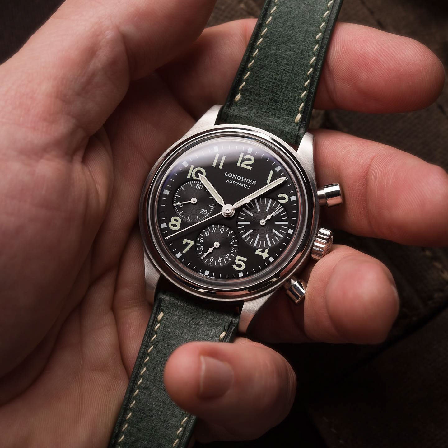 "Lagoon" Watch Strap in Babele // Hunter Green