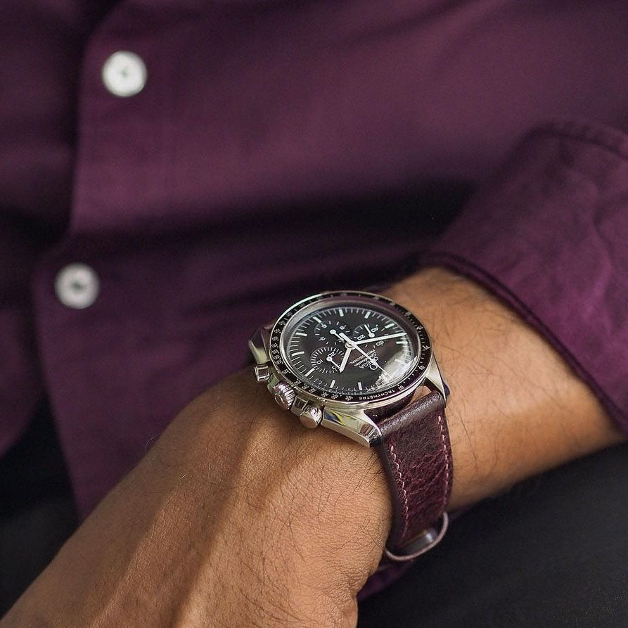 "Lagoon" Watch Strap in Crazy Cow // Victoria