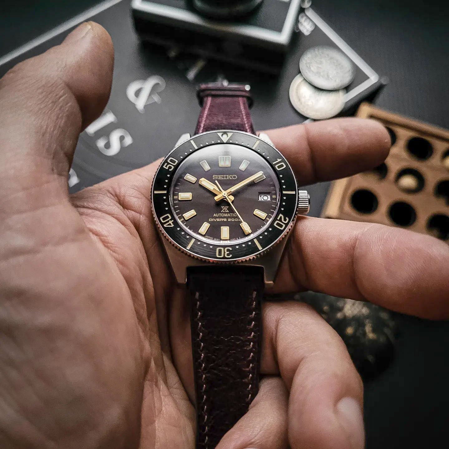 "Lagoon" Watch Strap in Crazy Cow // Victoria