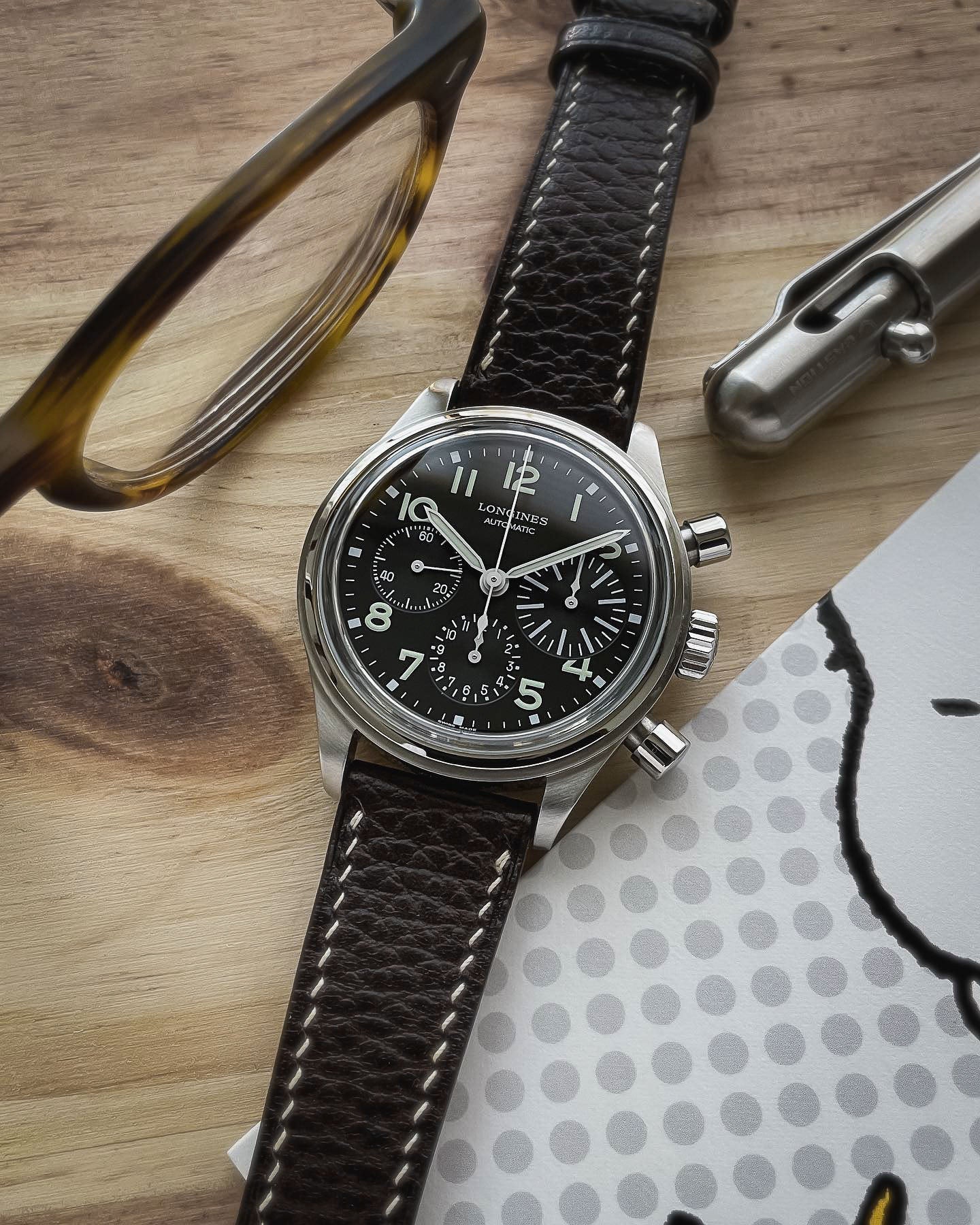 "Lagoon" Watch Strap in Dollaro // Mocha