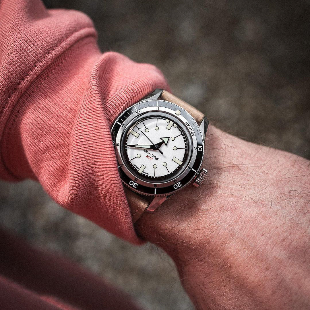 "Lagoon" Watch Strap in Nubuck // Cream