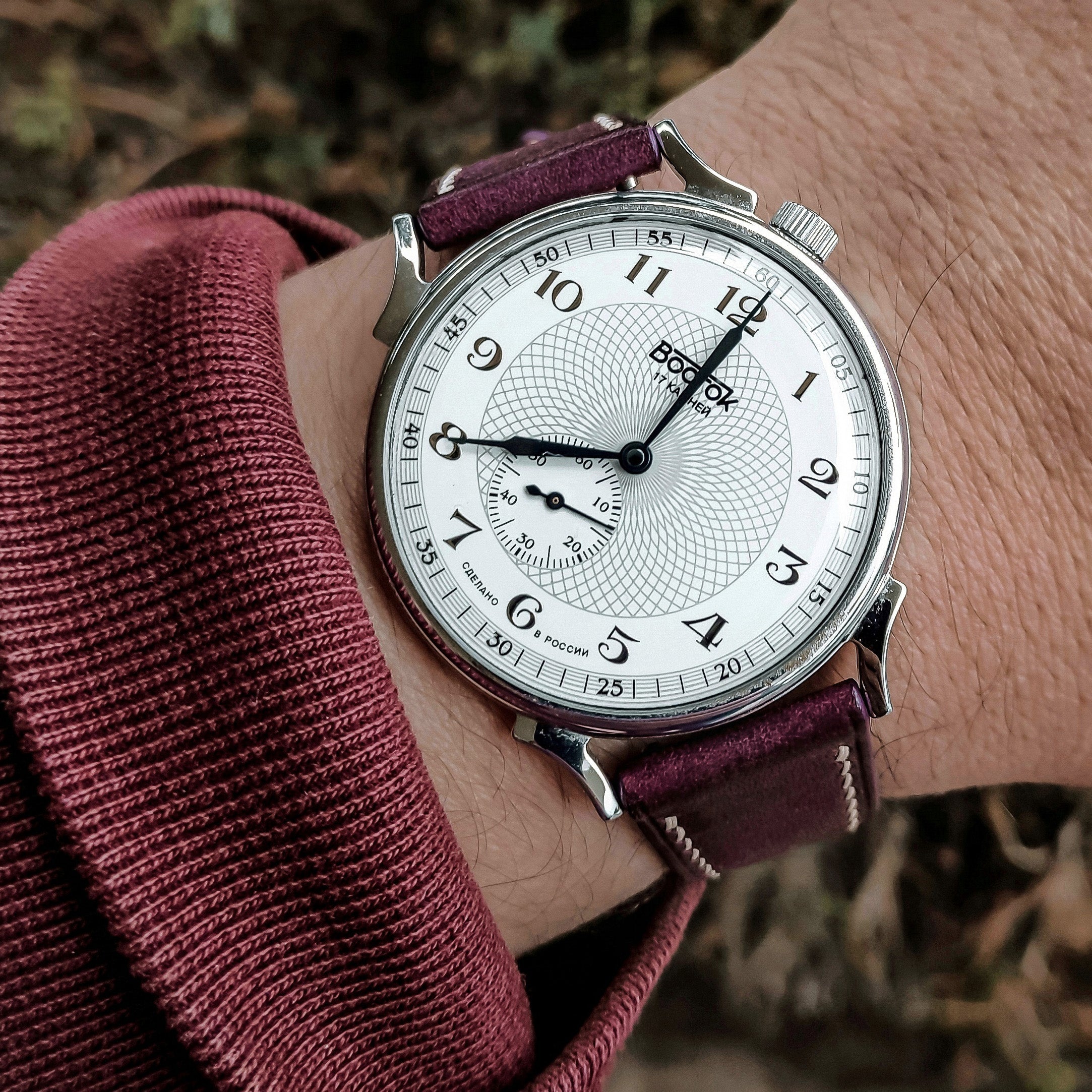 "Lagoon" Watch Strap in Pueblo // Plum
