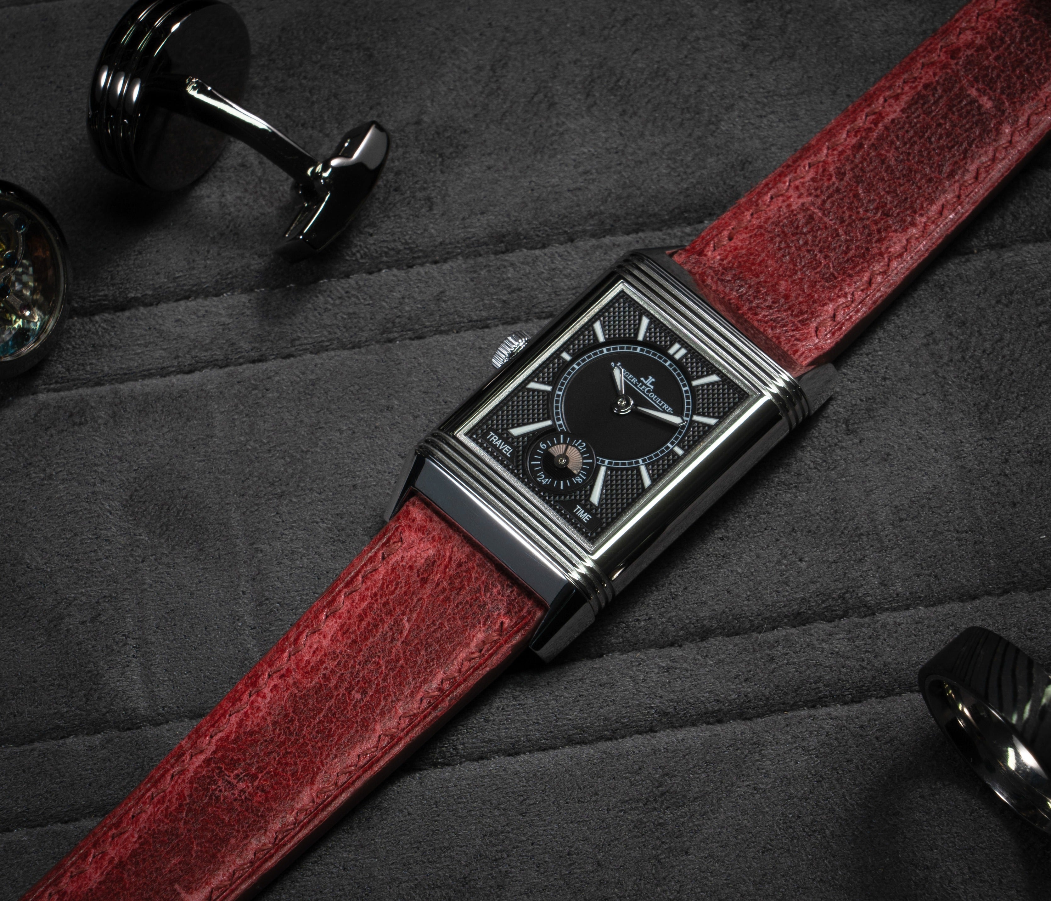 "Lagoon" Watch Strap in Crazy Cow // Samba