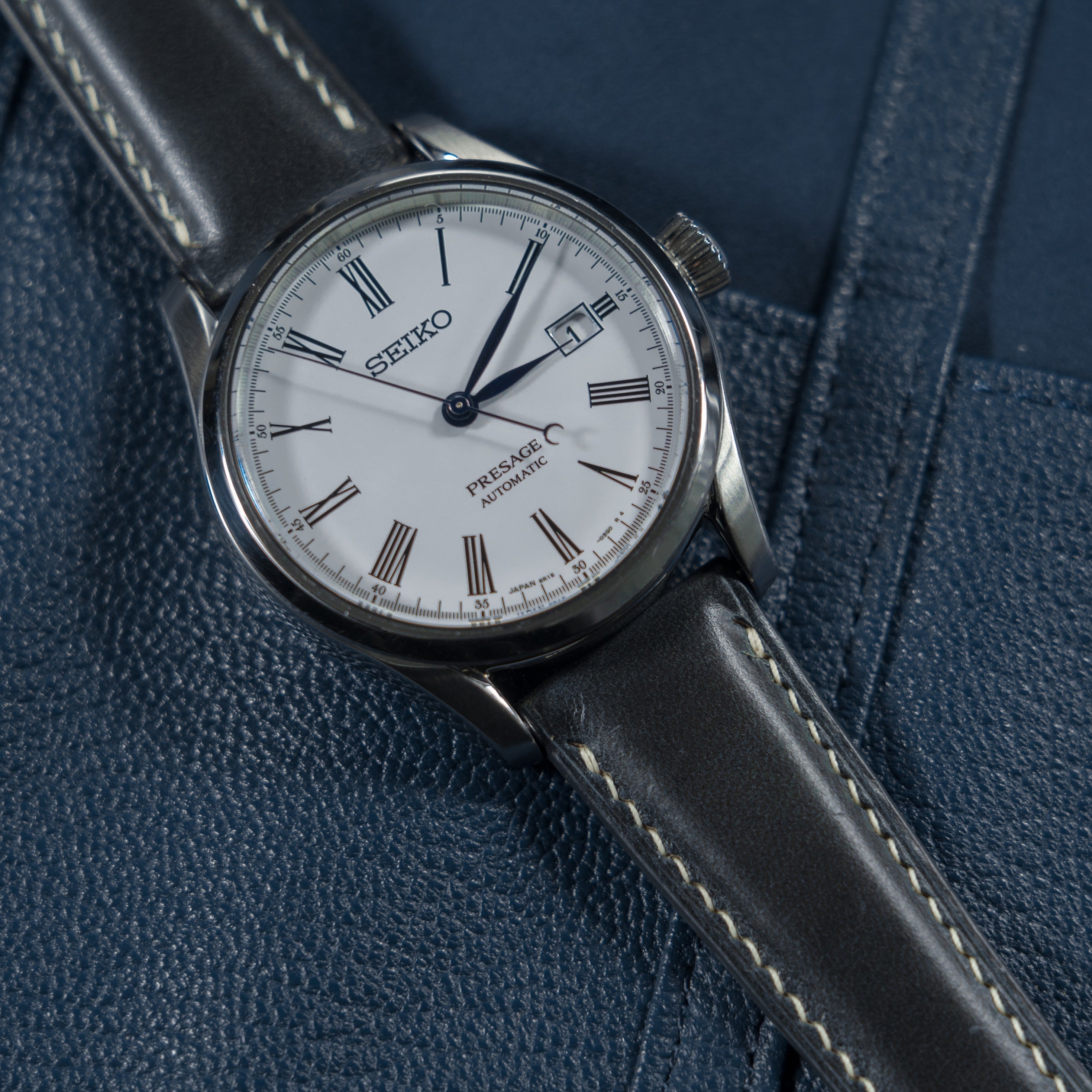 "Plateau" Watch Strap in Chromexcel // Navy