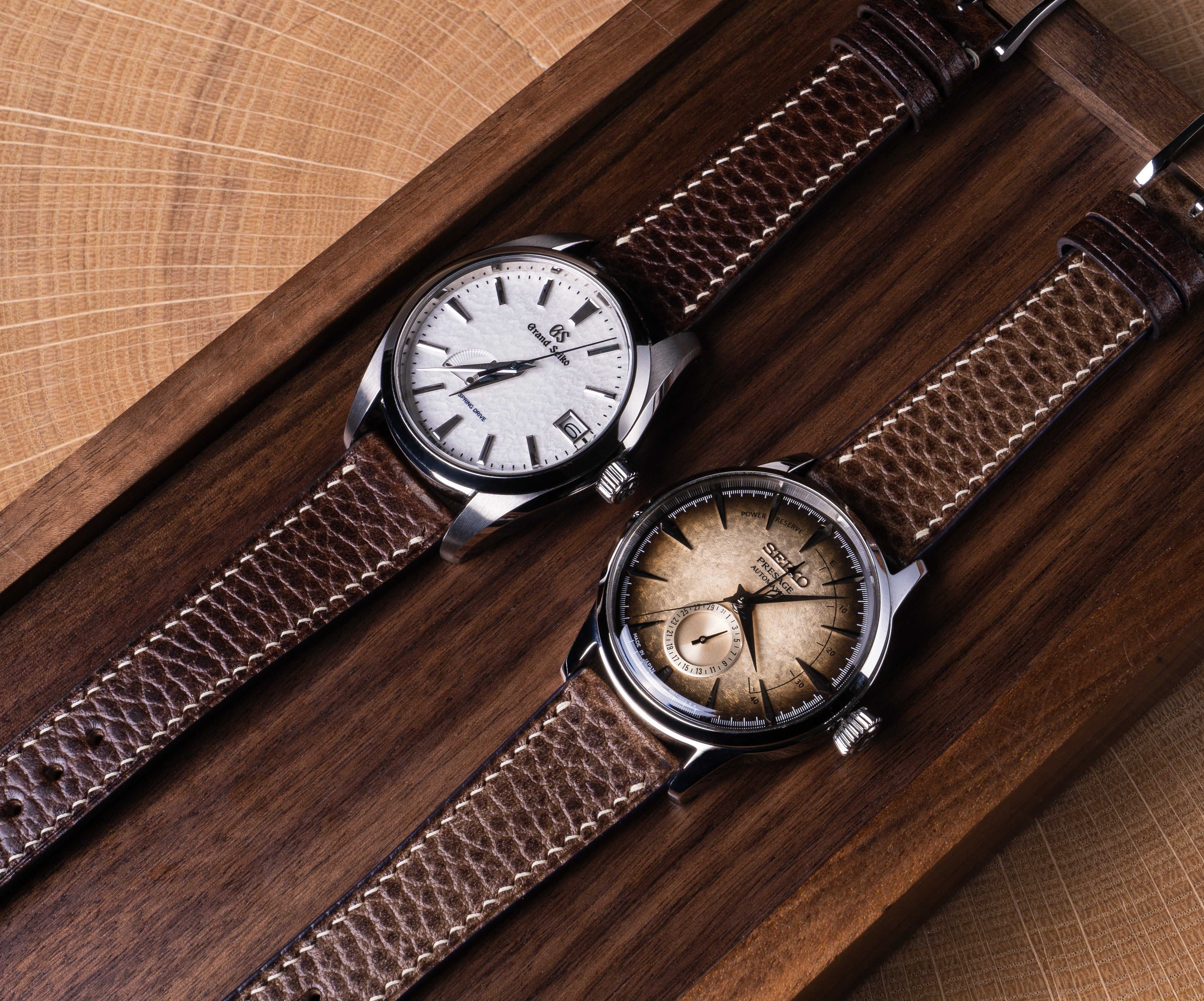 "Lagoon" Watch Strap in Dollaro // Taupe