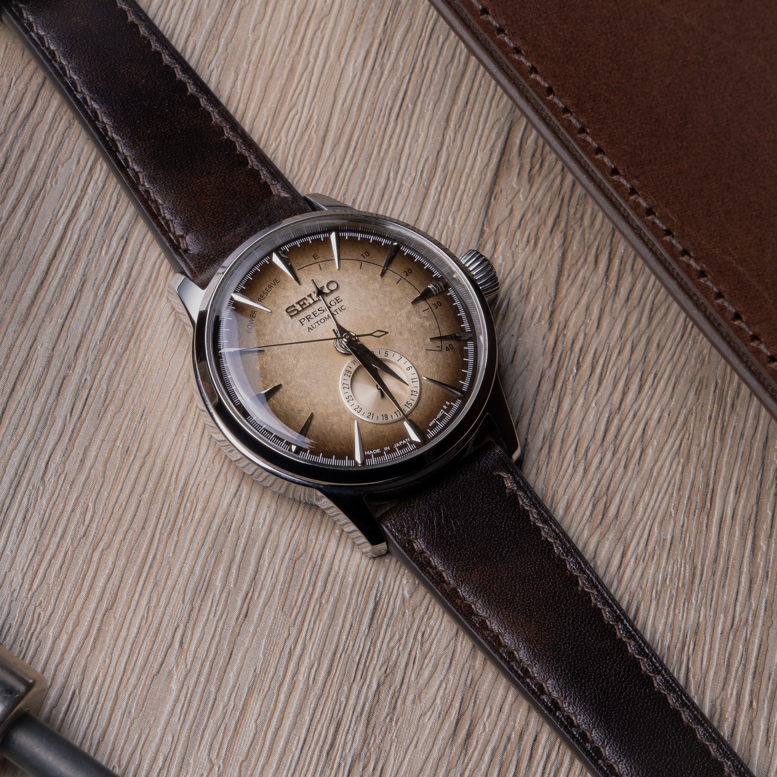 "Lagoon" Watch Strap in Museum Calf // Espresso