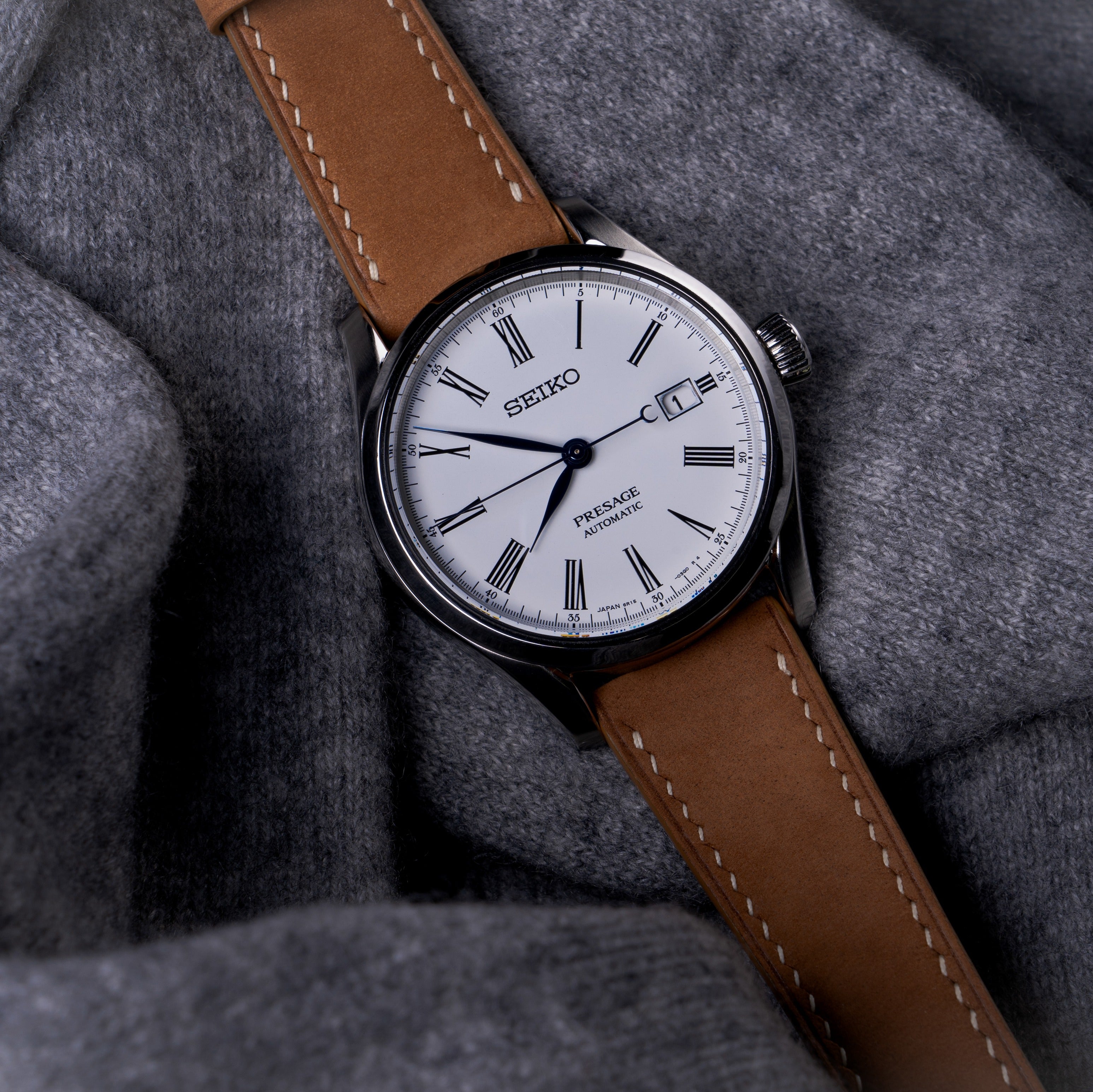 "Lagoon" Watch Strap in Nubuck // Cinnamon