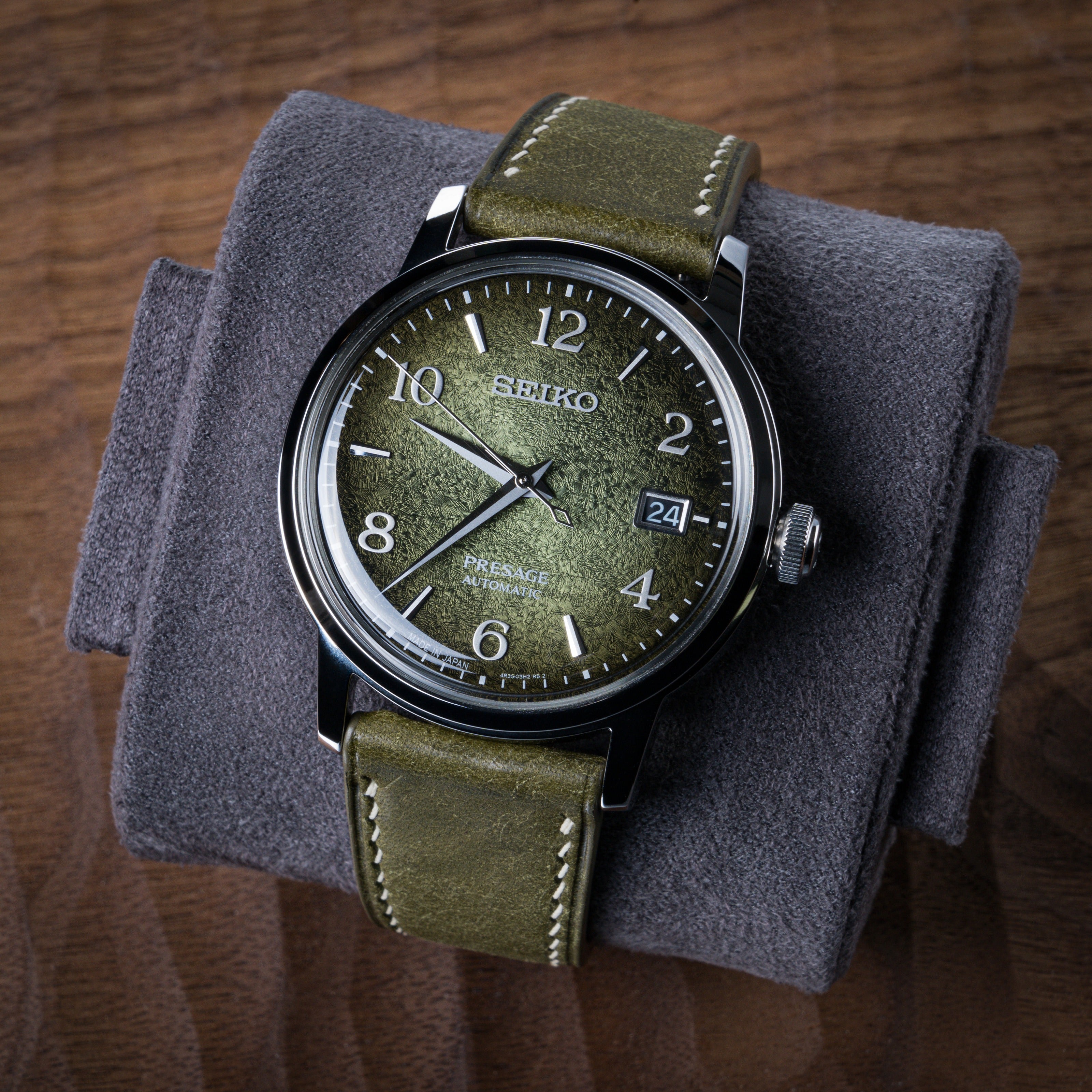 "Lagoon" Watch Strap in Pueblo // Olive